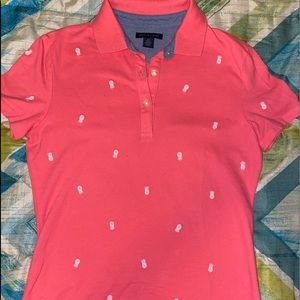 TOMMY HILFIGER POLO STYLE SHIRT SIZE S PINK